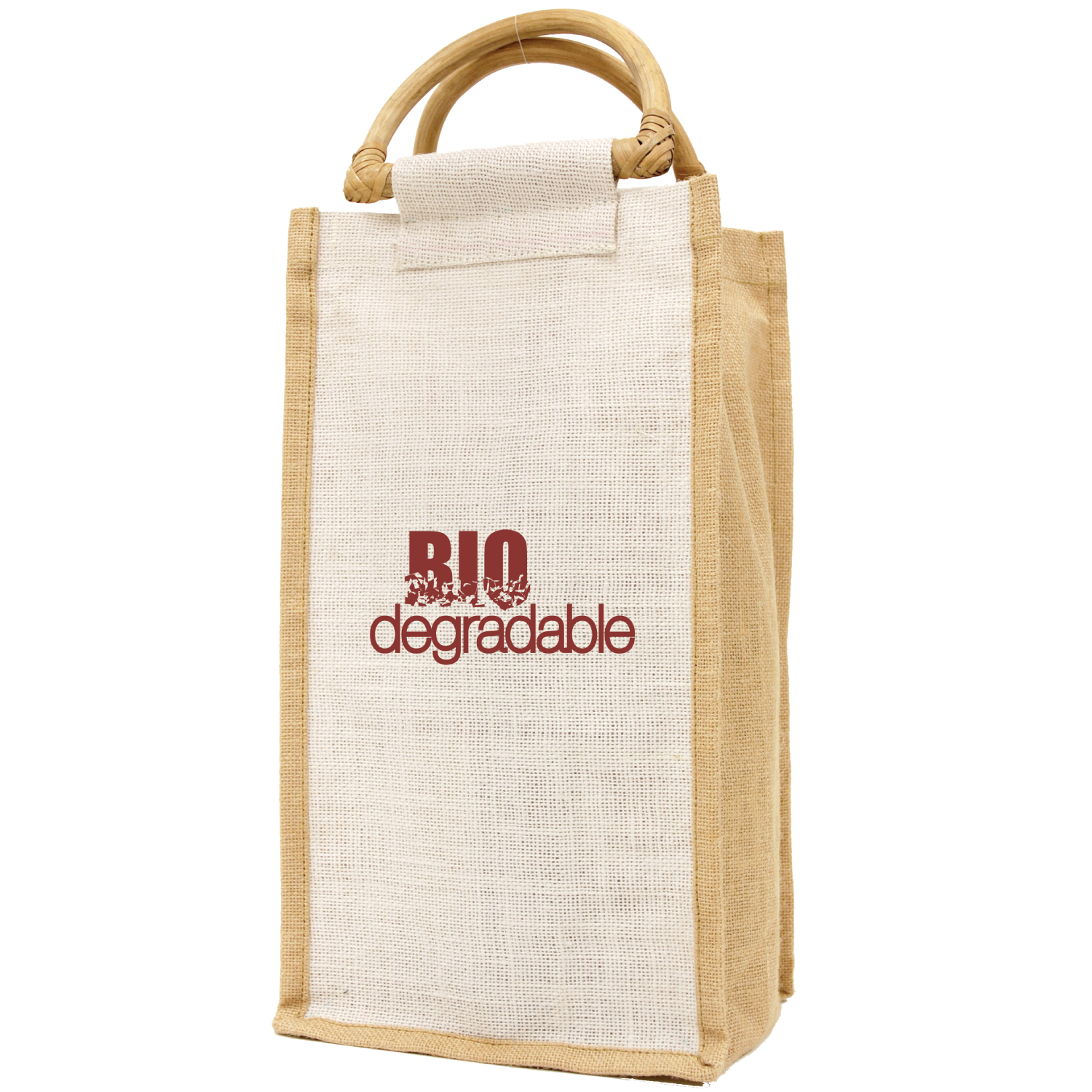 B3780 - Jute Single Wine Bottle Bag - Ecorite