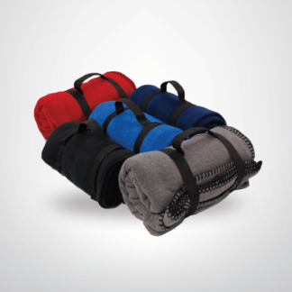 B5660 - Whipstitch Fleece Blanket with Strap