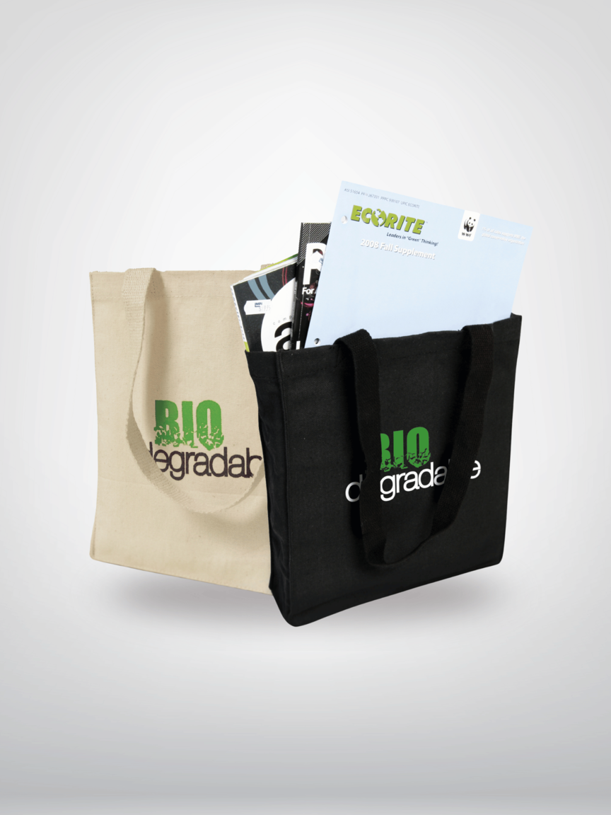 B9235 - Cotton Canvas Book Bag Tote