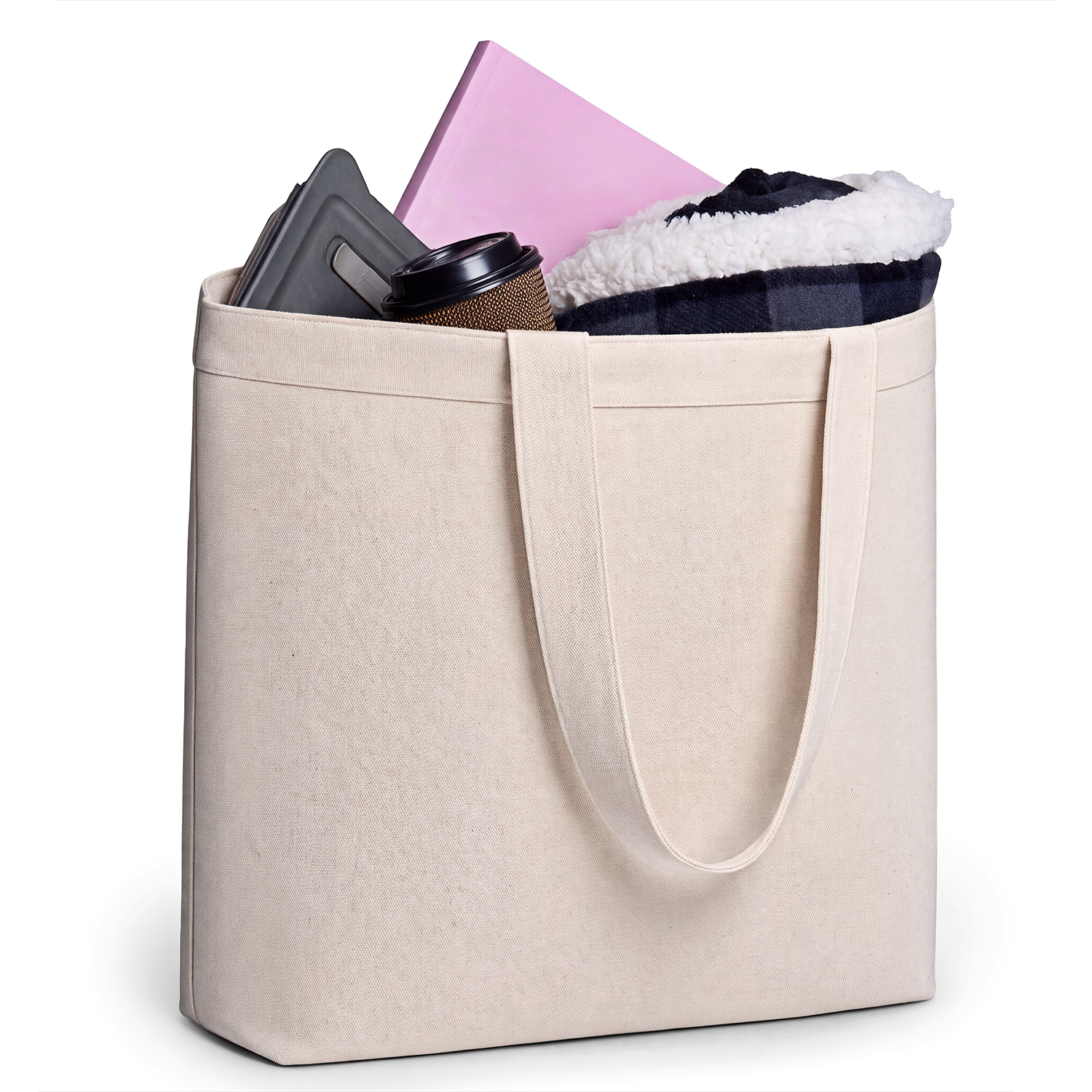 B9540 - Cotton Canvas Jumbo Tote - Image 2