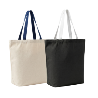CD9910 - Colored Handle Super Tote- Assembled in Canada - custom made to order