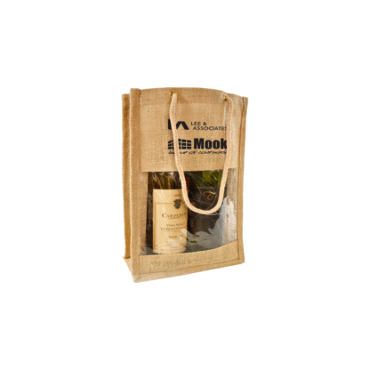 B3790 - Jute Double Wine Bag