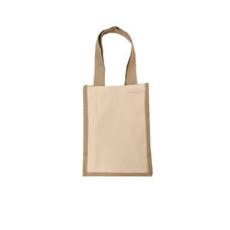 B3600 - Jute/ Canvas Mini Tote