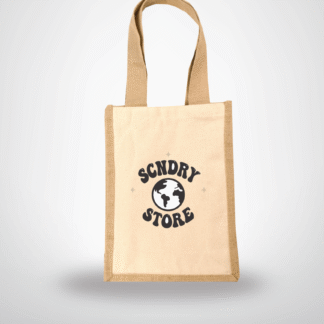 B3600 - Jute/ Canvas Mini Tote