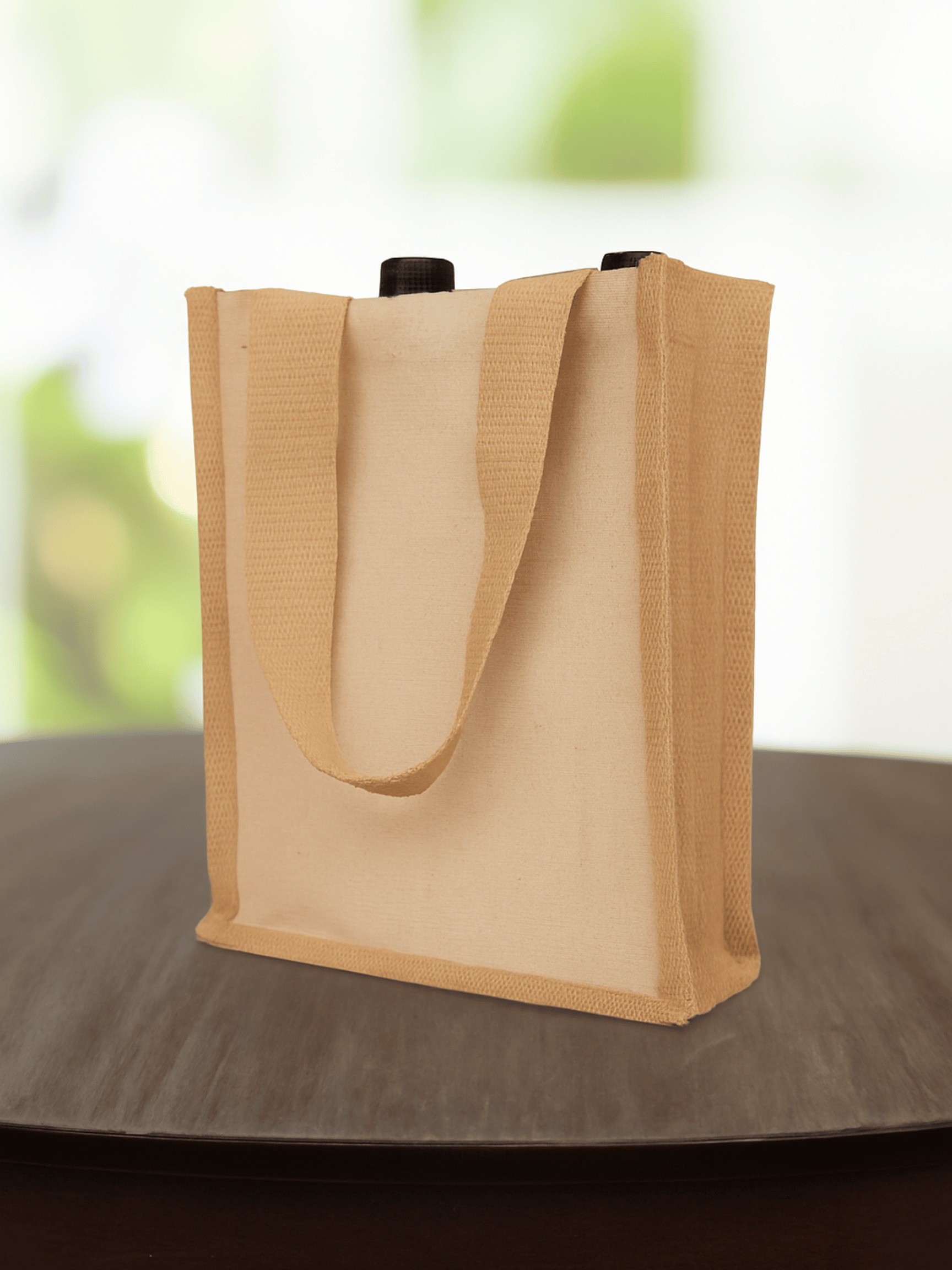 B3600 - Jute/ Canvas Mini Tote - Image 4