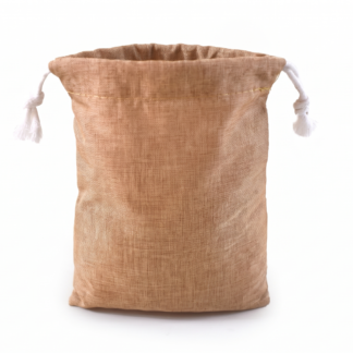 B3500E -  Faux Hemp Cinch Pouch
