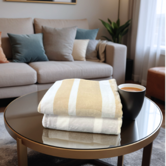 B5665 – Striped Flannel Fleece Blanket