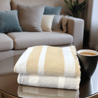 B5665 – Striped Flannel Fleece Blanket