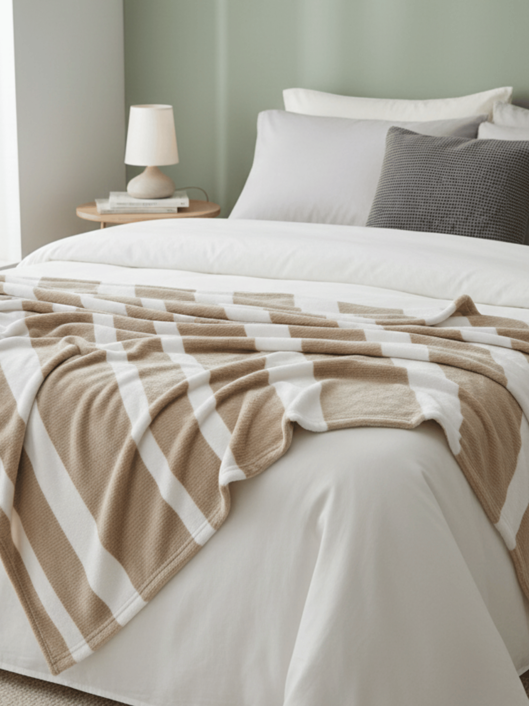 B5665 – Striped Flannel Fleece Blanket - Image 8