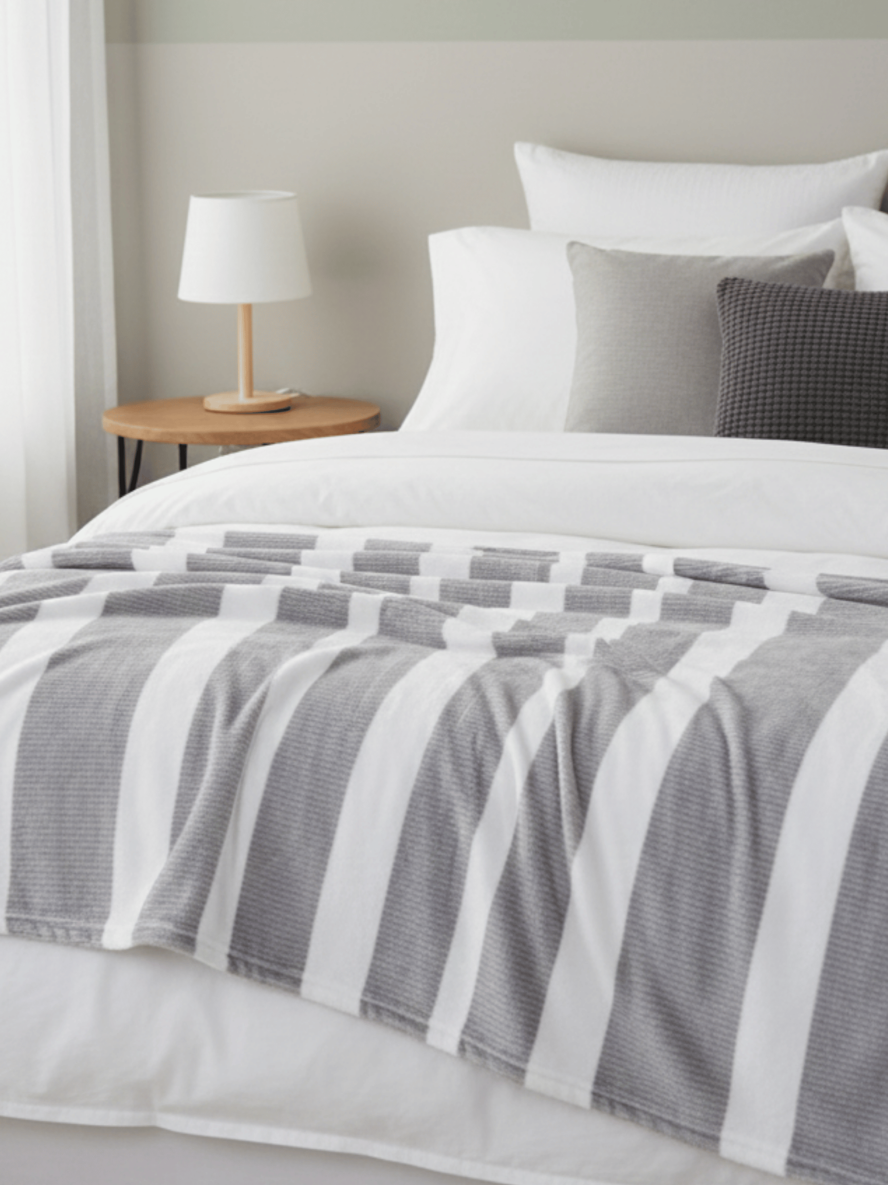 B5665 – Striped Flannel Fleece Blanket - Image 7