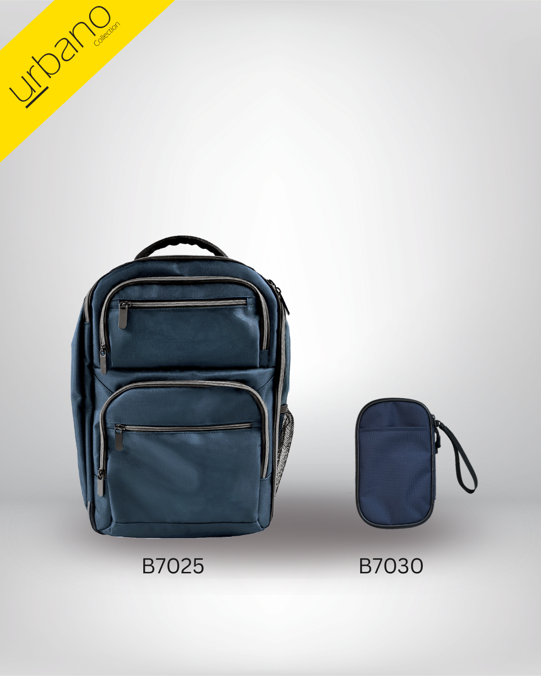 B7025 Travel Carry On Backpack and B7030 Passport Holder