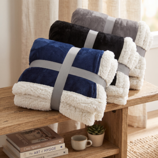 B5685 - Deluxe Sherpa Throw Blanket
